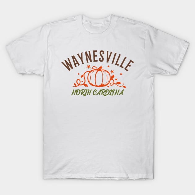 Waynesville, North Carolina Fall T-Shirt by Mountain Morning Graphics